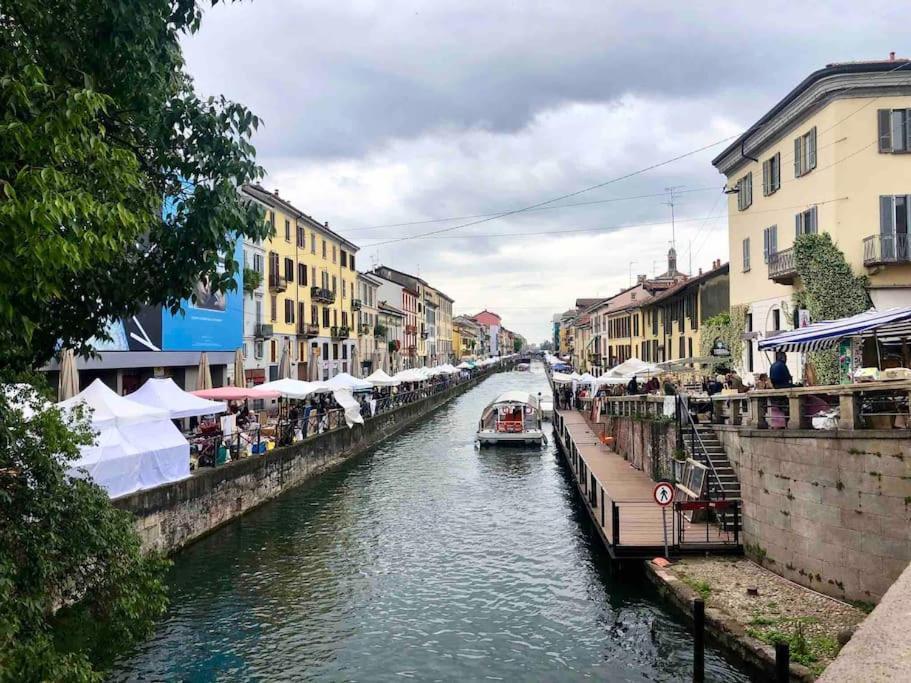 Cozy Loft Navigli, Close To Duomo And Bocconi - Italy Flat Vacation Milánó Kültér fotó